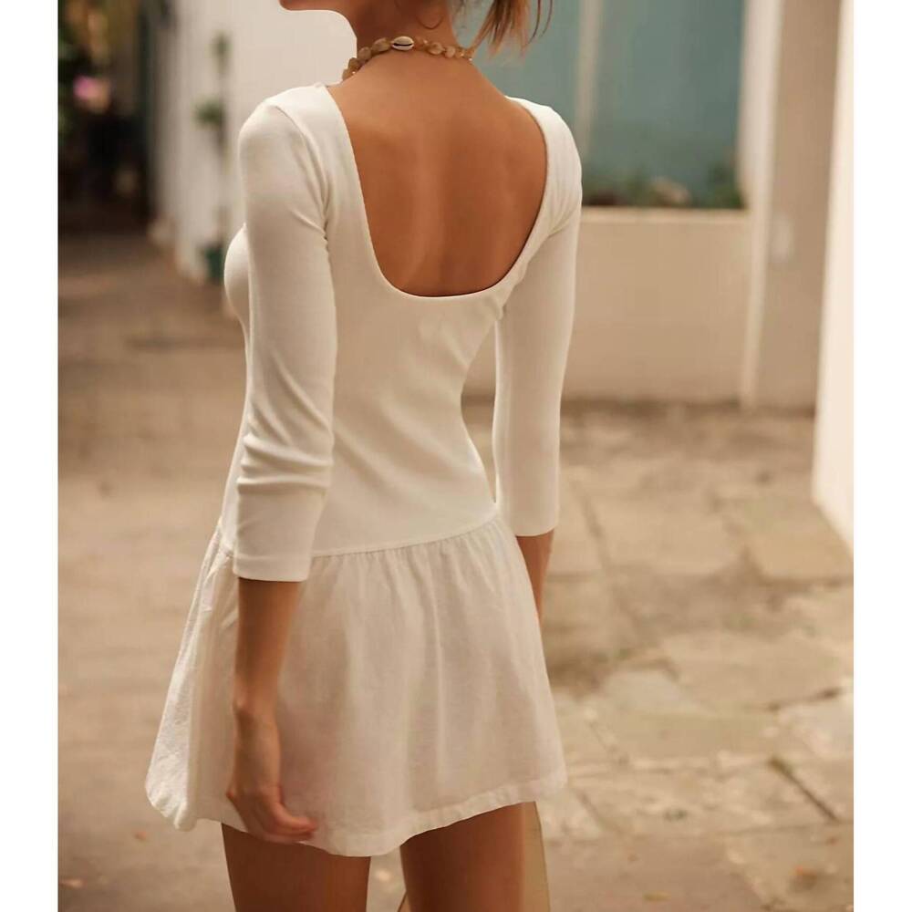 NEW FREE PEOPLE lucienne mini dress in ivory - Picture 3 of 3